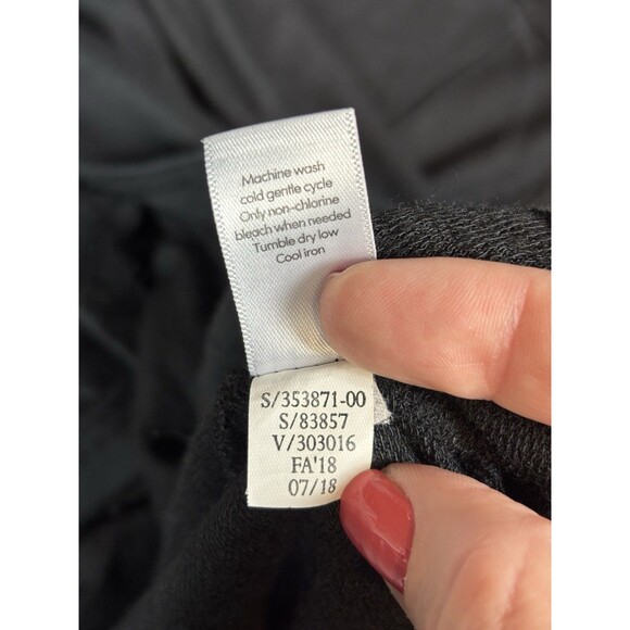 Athleta Nirvana Twist Clarity Sweatshirt Tunic Black Small Long Sleeve - Picture 6 of 10